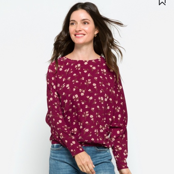 Kaileigh Tops - Kaileigh - Emerson Mixed Media Top NWT